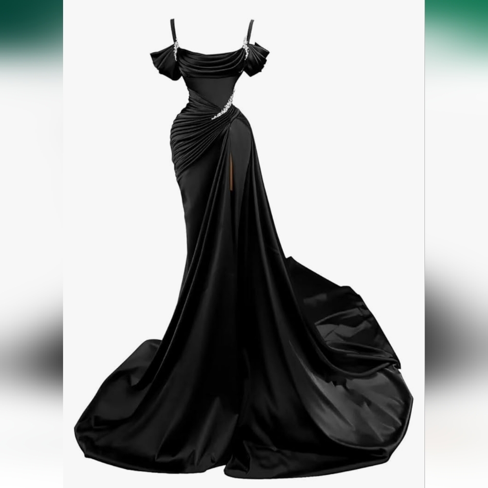 Spaghetti Straps Mermaid Formal Evening Party Gown